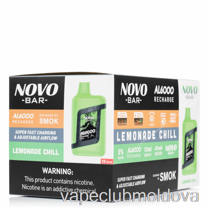 Vape Mod [10-pack] Smok Novo Bar Al6000 De Unică Folosință